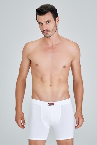 Kom Arsenal 2li Avantajlı Paket Şort Boxer Beyaz