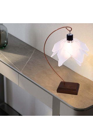 Pazly Kamp Masa Lambası Direği Fener Açık Sırt Yarım Daire Model Çok Renkli