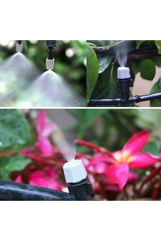 Trendooze Terası Sulama Su Sprinkler Soğutma Sistemi Sisleme Sisleme Mikro Hava Damlatma Başlıkları Bahçe 25m&30 Tn
