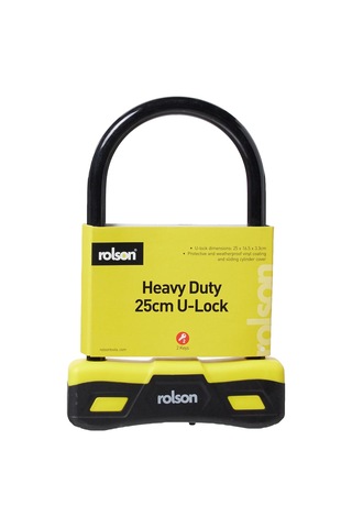 Rolson 66743 250 X 165 Mm U Type Bicycle Lock , Black Çok Renkli