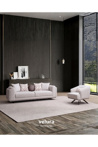 Umay 3+1 Koltuk Takımı & Oturma Grubu Krem