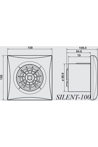 Soler&Palau Silent 100 Cz Silver Aksiyel Fan
