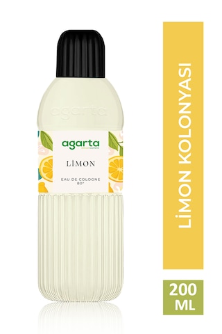 Agarta 80 Derece Limon Kolonyası Pet Şişe 200 ML