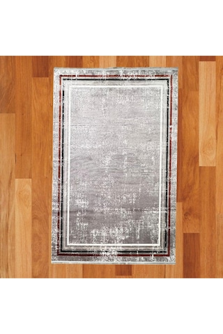 Labirent Desenli 200 X 300 Yün Halı Gri
