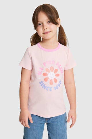 U.S. Polo Assn. Kız Çocuk Açık Pembe Tişört 50325635-vr078 Acık Pembe