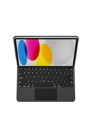Apple Uyumlu iPad 10. Nesil 10.9inç Klavyeli Kılıf Magic Keyboard Touchpad Aydınlatmalı Klavye A2696 A2757 A2777