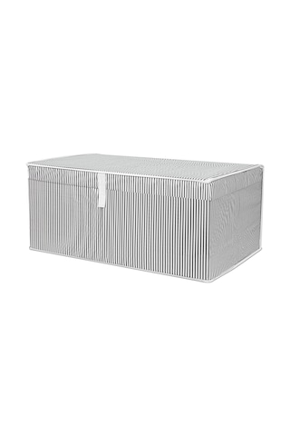 5'li Kapaklı Çok Amaçlı Hurç Saklama Kutusu Organizer Mega Plus 70 X 40 X 30 Cm Gri Gri