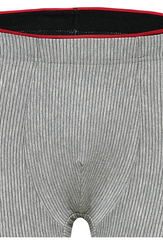 Weweus Gri Pamuk Elastan Çizgili Boxer 14921 Gri