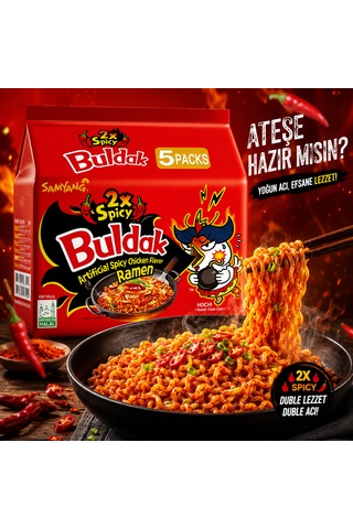 Samyang Buldak 2x Spicy Ramen Noodle 5 Li Paket Helal