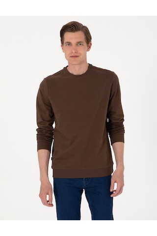 Pierre Cardin Erkek Kahverengi Sweatshirt 50314054-vr029 Kahverengi
