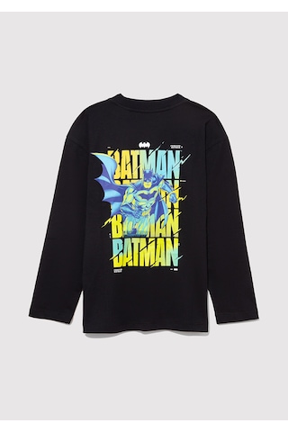 Mavi - Batman Baskılı Siyah Tişört 6610294-900 Siyah
