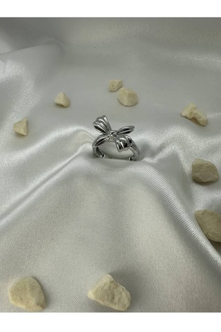 Çelik Ayarlanabilir Fiyonk Model Silver Yüzük Gümüş