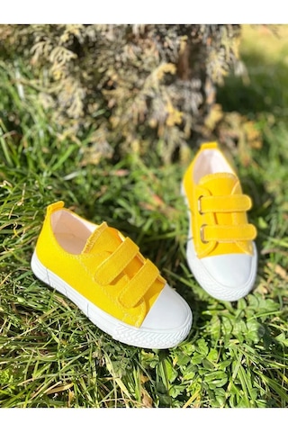 Nese Shoes Keten Kız Çocuk Spor Ayakkabısı Sneaker Sarı
