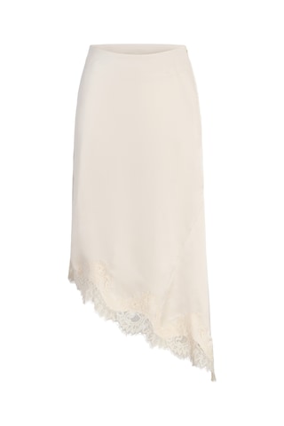 Jack & Jones Kadin Dantel Detayli Asimetrik Etek - Vima - 12304442 Antique White