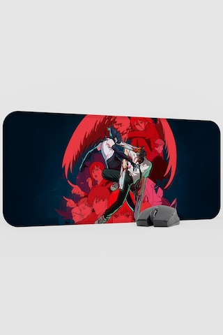 Chainsaw Man Anime V1 - 70x30 Xl Gaming Kauçuk Kaymaz Taban Mouse Pad Fare Altlığı