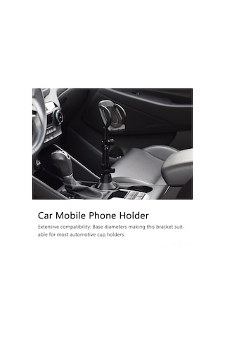 Tenfowee 360 Derece Dönebilen Araç Telefon Tutucu - Kupalık Montajlı, Pratik Ve Sağlam Diğer