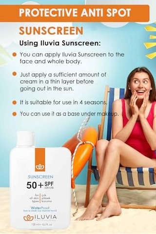 Leke Karşıtı Cilt Tonu Eşitleyici Yüksek Korumalı Yüz Ve Vücut Güneş Kremi 50 Spf 130 Ml 4.6 Fl. Oz