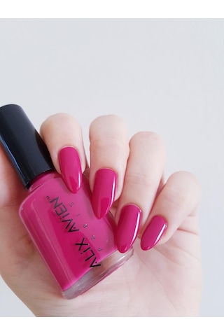Alix Avien Fuşya Oje 102 Yüksek Pigmentli Uzun Süreli Kalıcılık Hızlı Kuruma Nail Lacquer 102
