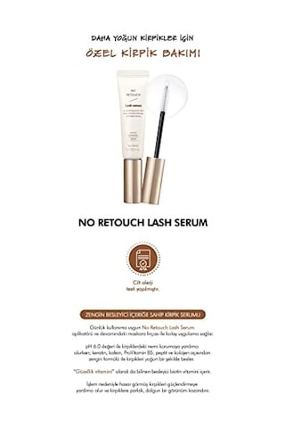 Mıssha Dökülme Karşıtı Biotin-kolajen-pantenol İçerikli Besleyici Kirpik Bakım Serumu No Retouch Lash Serum