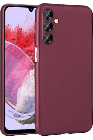 Zore Galaxy Uyumlu M34 5g Kılıf Premier Silikon Kapak - Mürdüm Mürdüm