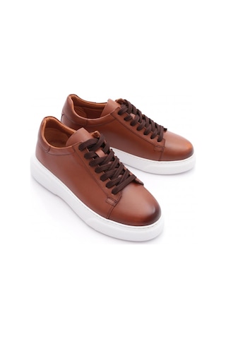 Dgn Leo Erkek Sneakers Ayakkabi Taba Antik Beyaz