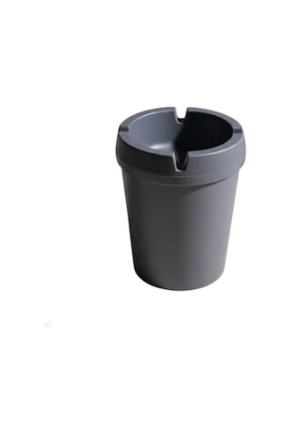 Gri Modern Küllük Duman Kanallı Plastik 10 Cm Yükseklik Ev, Balkon, Ofis Kullanımı