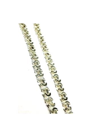 Omar Silver Erkek Euro 6 Mm Beyaz Gümüş Kolye Zincir Omr5211/8284