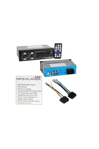 Carub Oto Tekne Teyp 60w Mp3 Bluetooth+sd Kumandalı