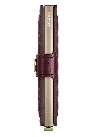 Secrid Premium Miniwallet+ Emboss Diamond Kartlık Cüzdan, Bordo Çok Renkli