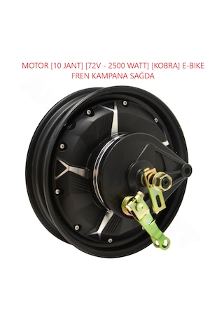 Elektrikli Bisiklet E Bike Arka Jant Motor 72v 2500 Watt 10.jant
