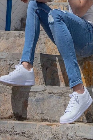 Ortopedik Erkek Sneakers Ayakkabı Beyaz