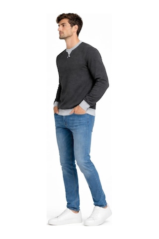 Alexander Gardi Bisiklet Yaka Basic Sweatshirt Unx-145901 Antrasit