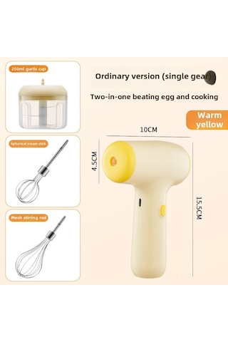 Fosenze Ev Kullanıma Mini Kablosuz Elektrikli Sarı Sarımsak Ezici Ve Antep Fıstığı Dövme Makinesi - Çift Fonksiyonlu Mutfak Aleti Diğer