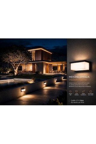 Ct-7084 Cunda Led Aplik İç Ve Dış Mekan Günışığı