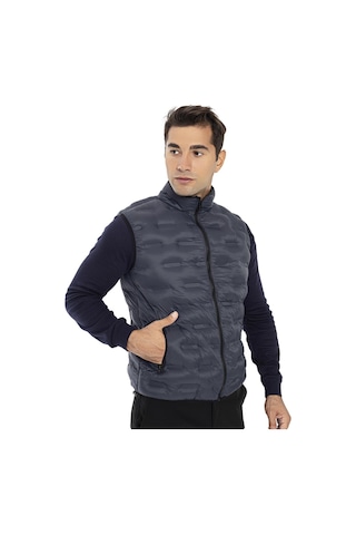 Crozwise Erkek Dolumlu Spor Outdoor Yelek Antrasit