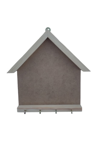 20x25cm Ham Ahşap Çerçeveli Boyanabilir Açık Anahtarlık Panosu