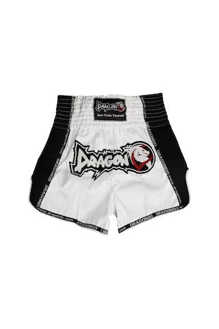 Dragondo Mt3023 Muaythai Şortu Beyaz Beyaz