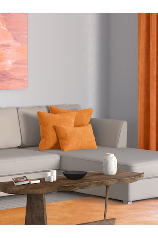 Br Perle Home Daily Series Mandalina Rengi Kırlent Yastık Kılıfı Turuncu