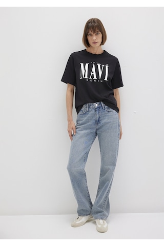 Mavi - Mavi Logo Baskılı Siyah Tişört 1611990-900 Siyah