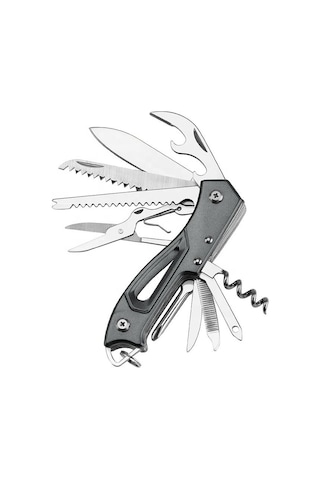 Valkyrie Çok Fonksiyonlu Outdoor İsviçre Kamp Cep Çakısı Siyah