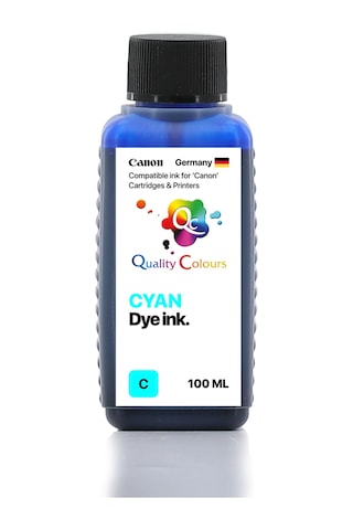 Qc Canon Pixma Ts4150i Uyumlu - 100ml C Cyan Mavi