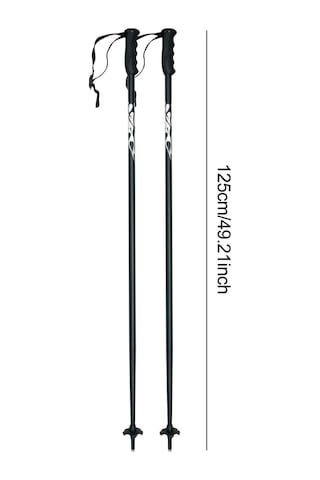 Suntek 2 Adet Kayak Batonları Taşınabilir 125-santim Siyah