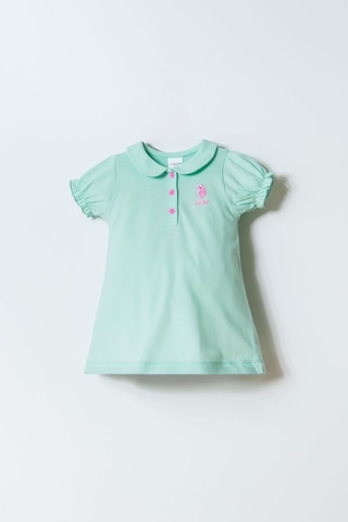 U.s. Polo Assn. Kız Bebek Yeşil Elbise 5274-50150 Yeşil