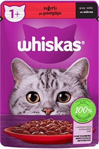 Whiskas Pouch Sos İçinde Sığır Etli Yetişkin Kedi Konservesi 28 x 85 G Whiskas Pouch Sos İçinde Sığır Etli Yetişkin Kedi Konservesi 28 x 85 G