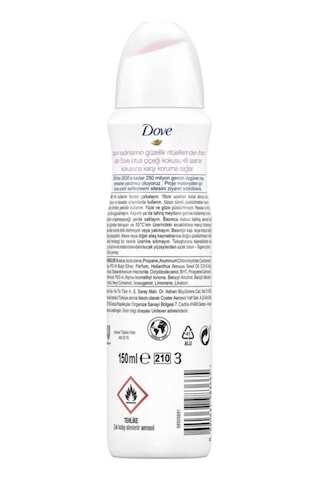 Kadın Sprey Deodorant Lotus Çiçeği Kokusu Işıldayan Bakım 150 Ml