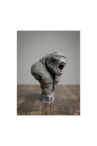 Eselya3d Yüzüklerin Efendisi Mağara Trollü-cave Troll Büst-dekoratif Hediye Figür-heykel-16cm
