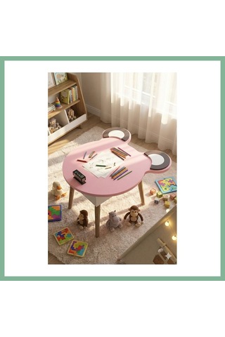 Bşkvirgo Happy Face Çocuk Masası Pembe Bsk2026