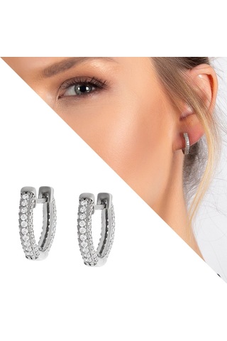 Gümüşhediyeal Starlight Diamond Zirkon Taşlı Mikro Halka Tasarım 925 Ayar Gümüş
