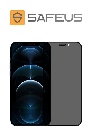 Safeus Tam Kaplayan Hayalet Parmak İzi Bırakmayan Safir Ekran Koruyucu Cam , Apple Uyumlu iPhone 12 Pro İle