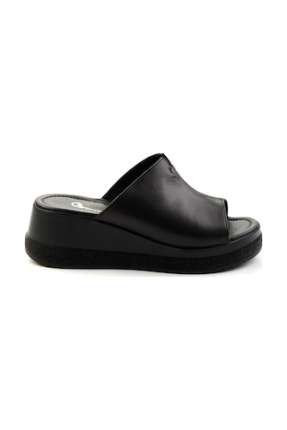 Siyah Leather Kadın Terlik K04040012003 Siyah